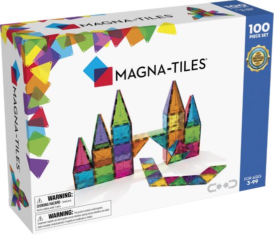 Magna-Tiles | Clear Colors 100 stuks