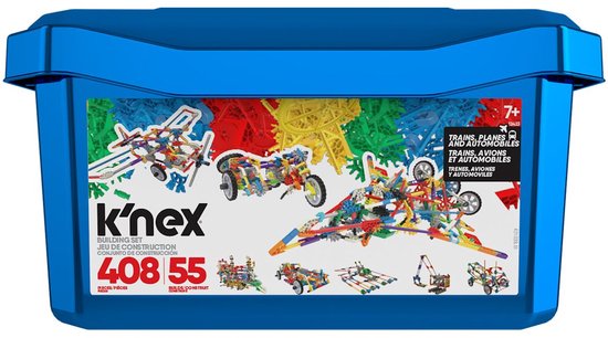 K'NEX 55 Modellen – Bouwset voor Kinderen – 408 Onderdelen – Met Opbergbox – Vanaf 7 Jaar