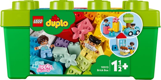 LEGO 10913 DUPLO Classic Opbergdoos, Motorische Ontwikkeling Baby, Educatief Speelgoed voor Peuters van 1,5 Jaar