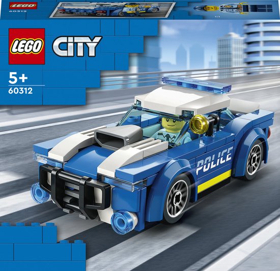 LEGO® City Politiewagen 60312 bouwset voor kinderen vanaf 5 jaar; inclusief een minifiguur van een politieagent met een zaklamp en politiepet (94 onderdelen)
