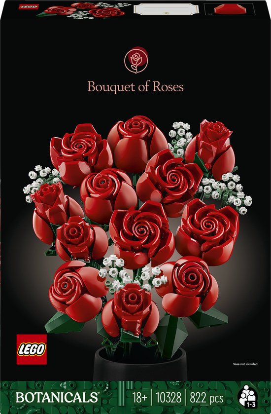 LEGO Botanicals Rozenboeket Decoratief Bloemen Bouwpakket uit de Botanical Collection 10328