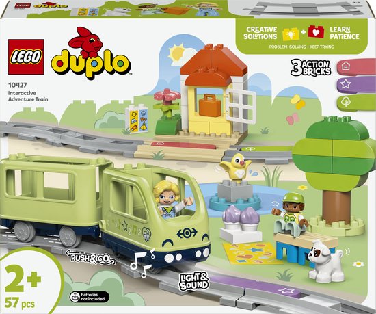 LEGO DUPLO Stad Interactieve avonturentrein Educatief Speelgoed voor Peuters vanaf 2 jaar 10427