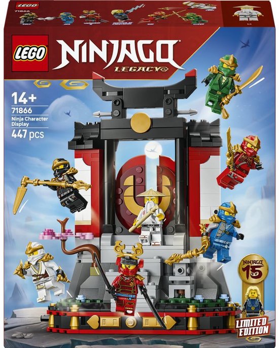 LEGO NINJAGO - 15-Jarig Jubileum: Display met Ninjapersonages - 71866