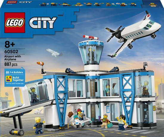 LEGO - My City 60502 - Luchthaven met Vliegtuig