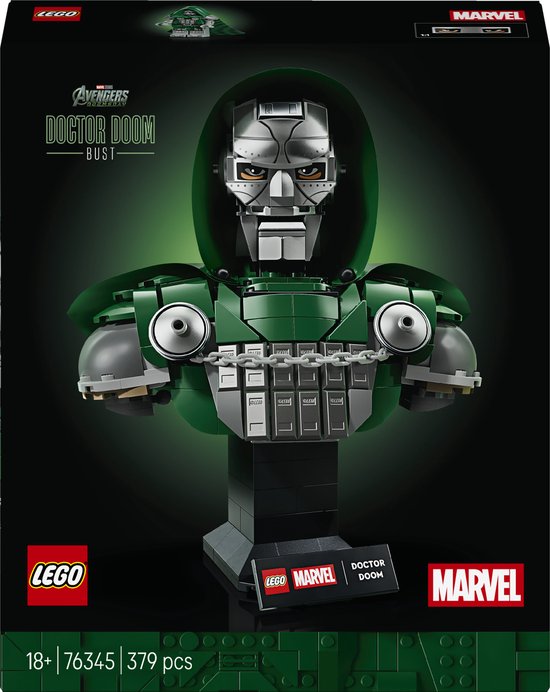 LEGO ǀ Marvel Doctor Doom Buste Superhelden Bouwpakket voor Volwassenen en Woondecoratie 76345