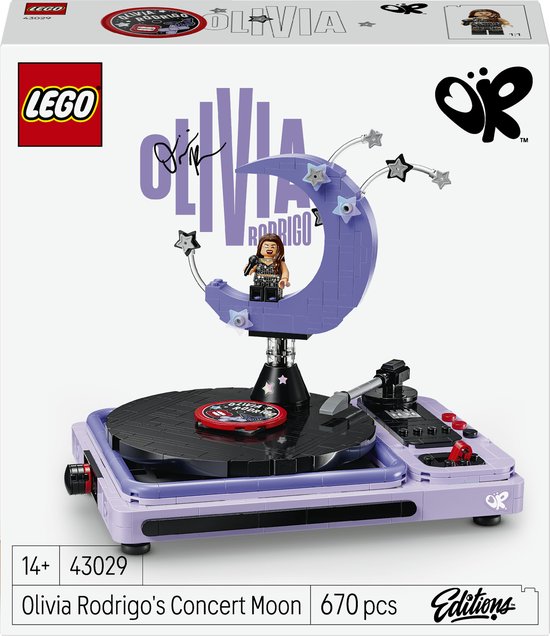 LEGO Editions Olivia Rodrigo's Concertmaan Muziek Bouwpakket voor Kinderen en Tieners 43029