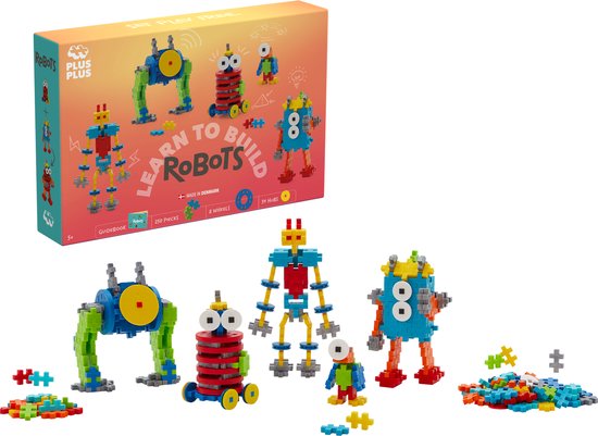 Plus-Plus Learn to Build robot 275 delige bouwset - 3963 - Bouwspeelgoed - Constructiespeelgoed - Set met bouwstenen - Vanaf 5 jaar