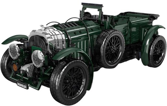 Mould King 13191 Bentley Blower Vintage Classic Oldtimer bouwset | City racing champion adventure | Technische speelgoed creator bouwpakketten voor volwassenen & kinderen | Retro fast speed auto | geschikt voor Lego | Bouwdoos met 3918 bouwstenen