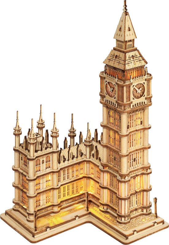 Robotime Big Ben- Modelbouw - DIY Miniatuur Bouwpakket - Knutselen - Miniatuurhuisje