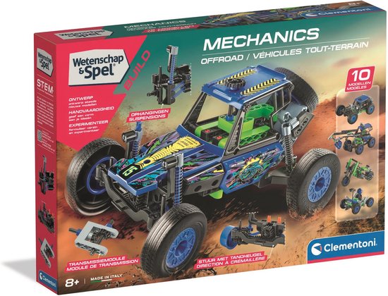 Clementoni Wetenschap & Spel Mechanics - Off Road Automodel Kit - Constructie Speelgoed - STEM Speelgoed - Vanaf 8 jaar
